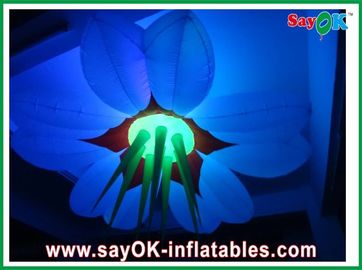 Ozdobna tkanina nylonowa Nadmuchiwana średnica kwiatu 2,5m z oświetleniem LED