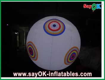 Nadruk logo Nadmuchiwane oświetlenie Wisząca piłka na ceremonię ślubną / dekoracja sceniczna