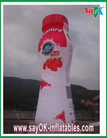 Ognioodporna PCV nadmuchiwane butelki jogurt do kampanii reklamowej