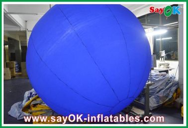 Niebieska piłka do nadmuchiwania na świeżym powietrzu, dostosowana do świateł LED 12 kolorów
