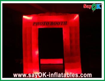 Nadmuchiwane dekoracje świąteczne 12 diod LED Nadmuchiwane wysadzanie Photobooth Printing SGS na wydarzenie festiwalowe