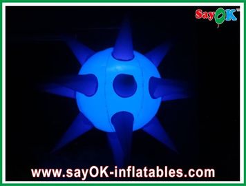 Dekoracja LED Nadmuchiwany model kuli jeżowca z kolorowymi światłami na imprezy i dyskoteki