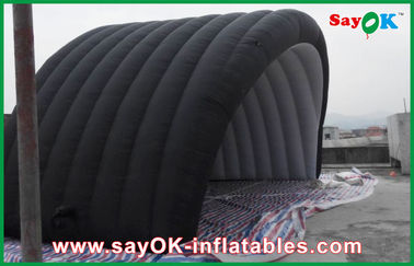 Czarny wodoodporny nadmuchiwany namiot powietrzny z tkaniną Oxford i powłoką PCV do nadmuchiwanego namiotu roboczego Ourdoor