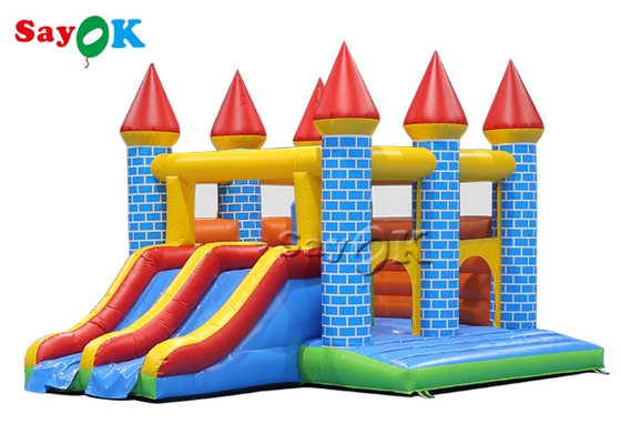 Plac zabaw dla dzieci Kolorowy nadmuchiwany dom ze zjeżdżalnią 5m 16,40 stopy