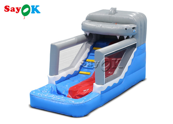 Mały wydechowy zjeżdżalnik dla małych dzieci PVC wydechowy zjeżdżalnik dla rekinów mokry i suchy dla parku rozrywki