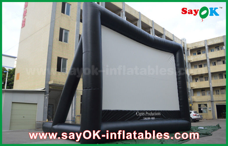 Nadmuchiwany ekran kinowy Giant 10 ML X 7 MH Projekcja tkaniny Nadmuchiwany ekran telewizora Certyfikat CE / SGS