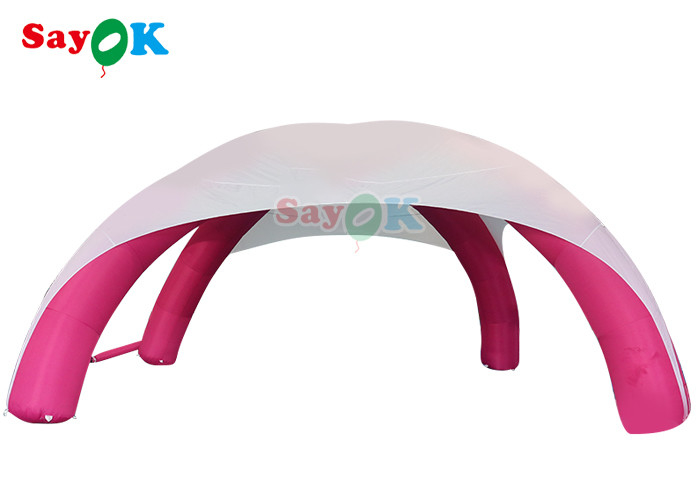 Wydarzenie Sponsorowane X Shape Inflatable Spider Tent Reklamy Promocyjne namiot Biały i Różowy Wzmocowany namiot powietrzny