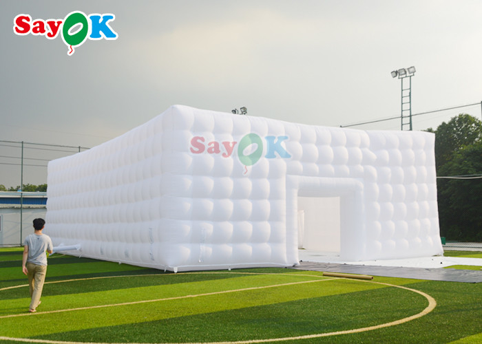 8x12x5m nadmuchiwany namiot powietrzny z oświetleniem Led pontony Cube namiot dekoracja ślubna