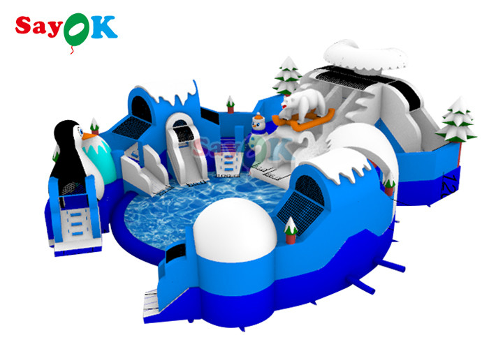 Nadmuchiwany ślimak morski Land Slide Water Park Beach Commercial Rozrywka Gry wodne Basen dla dzieci