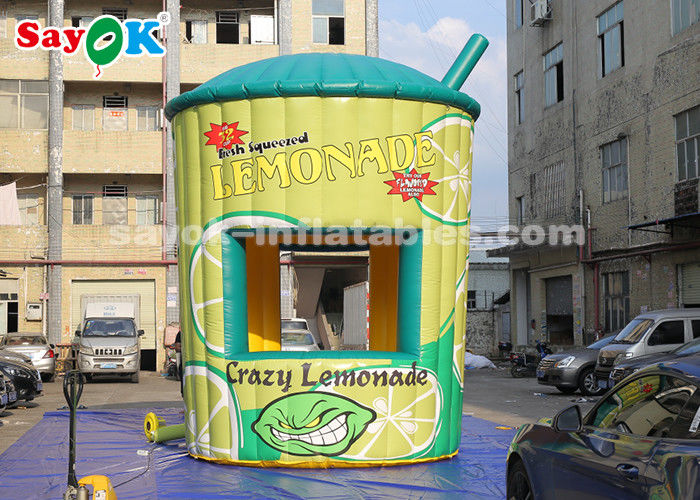 Wzmocniony namiot z baldachimem 5 m wysokości PVC Wzmocniony stojak z lemoniadą z dmuchawką