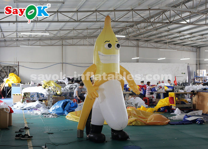 Balony o nadmuchu 3m Maskotka bananowa dla reklamy zewnętrznej CE SGS ROHS