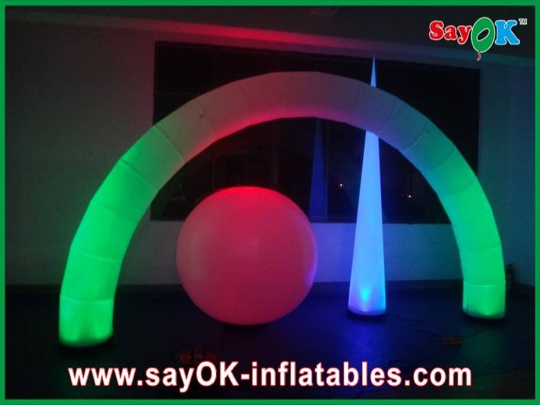 190T Nylon Cloth Nadmuchiwana ozdoba z jasnego światła Led CE UL Blower