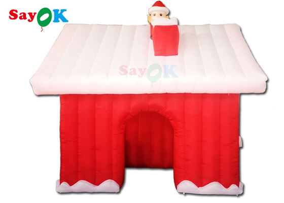 Centrum handlowe Nadmuchiwane dekoracje świąteczne Nadmuchiwany namiot Santa House