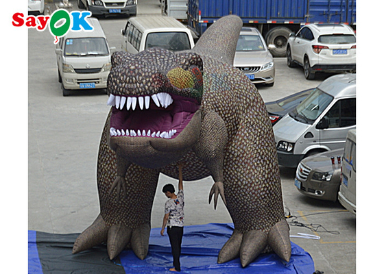 Gigantyczne Dinosaury Nadmuchalne Tyrannosaurus Rex Aktywność Dekoracja Model Wysadź postacie kreskówkowe
