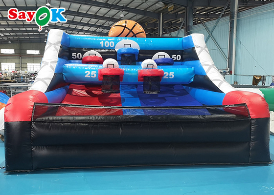 Nadmuchiwana gra w koszykówkę 4x4x3mH plandeka nadmuchiwane gry sportowe dla dzieci gra w koszykówkę wysadzić stół do strzelania