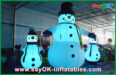 Nadmuchiwane dekoracje z tkaniny Oxford Giant Christmas Snowman For Party