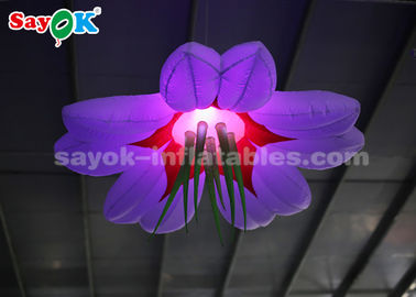 Kolorowe 1,5 m nadmuchiwane oświetlenie dekoracyjne / Blow Up Hanging LED Flower
