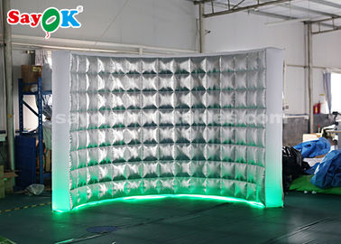 Event Booth Wyświetla trwałą budkę fotograficzną Nadmuchiwaną ścianę do dekoracji scenicznej / fotobudkę Led Air