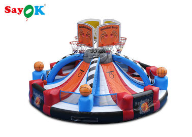 Giant Outdoor Inflatable Basketball Hoop Shooting Game Dostosowane logo
