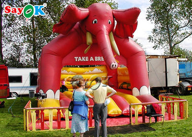 Nadmuchiwany słoń Elephant dla wesołego miasteczka / PVC Nadmuchiwany zamek do skakania
