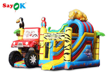Animals Combo Kids 5,5x5x4,4m Nadmuchiwany dom ze zjeżdżalnią