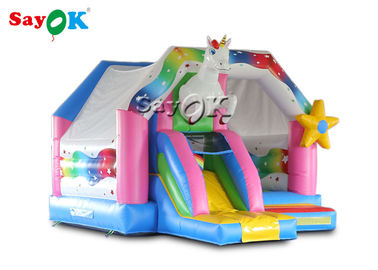 Outdoor Kids PVC Rainbow Unicorn Dmuchany dmuchany zamek