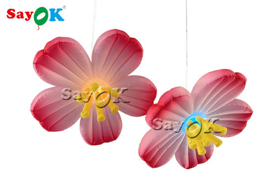 Wisząca dekoracja Pink Oxford 1,5m nadmuchiwany kwiatek led