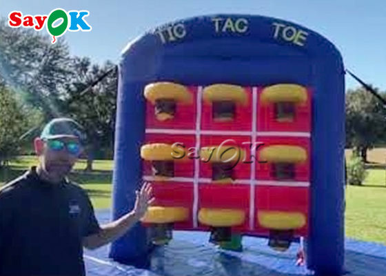 Nadmuchiwane gry na podwórku Indoor Inflatable Tic Tac Toe Koszykówka Connect 3 In Row Game