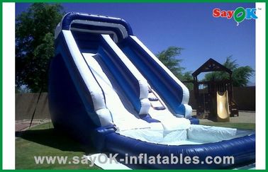 Ogromne nadmuchane suwaky wodne na zamówienie PVC Tarpaulin Mini bouncer / bouncer nadmuchane suwak i suwak dla zabawy w wodzie