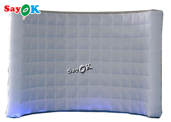 Profesjonalne studio fotograficzne srebrny Led Light tło nadmuchiwana foto budka ścienna 3x1,5x2,3mH na wesele