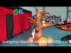 Dmuchnięty dyni dla Halloween Yard Outdoor Duchy Drzewo Halloween Dekoracja