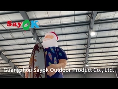 Hawajski Świąteczny Dekoracja Model Świąteczny Nadmuchany Mikołaj Na Plaży