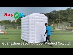 Biały naladniany namiot gorący do jogi Dom do domu Namiot do jogi na zewnątrz Przenośny osobisty pokój do jogi