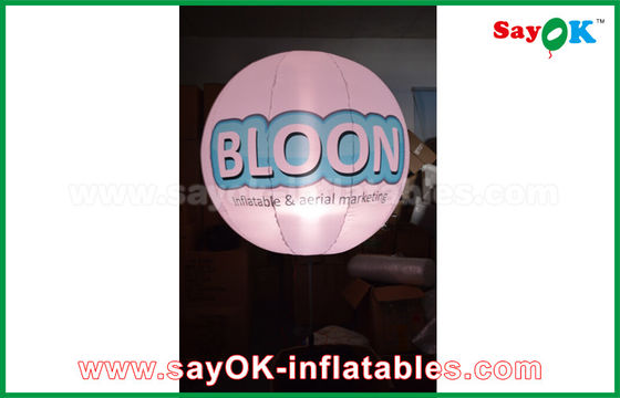 Oxford Cloth Nadmuchiwane oświetlenie dekoracji Statyw stojący balon z nadrukiem