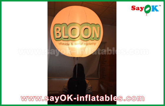 Oxford Cloth Nadmuchiwane oświetlenie dekoracji Statyw stojący balon z nadrukiem