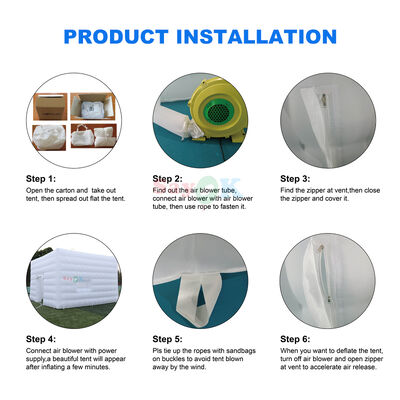 Sayok Niestandardowe Nowoczesne Duże Namioty na Imprezy Plenerowe Weselne Namioty Imprezowe Duży Namiot LED dla 100 Osób