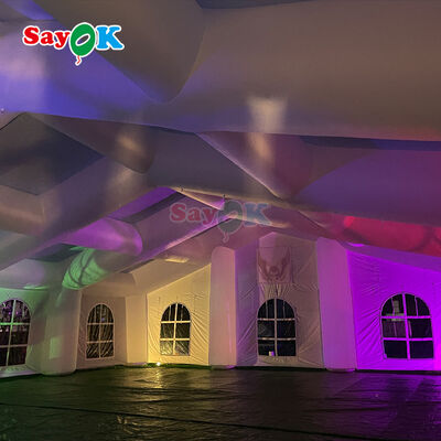 Odporny na warunki pogodowe gigantyczny zewnętrzny namiot powietrzny z oświetleniem LED dla 300 osób