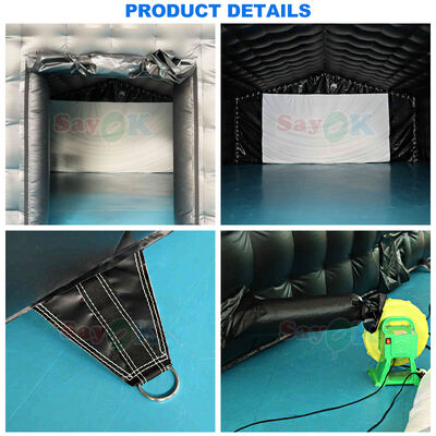 Przenośny, napełniający się namiot kinowy z funkcjami opóźniającymi ogień i odpornymi na promieniowanie UV do imprez na świeżym powietrzu