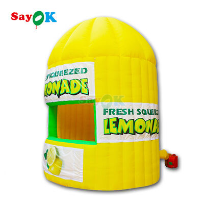 Custom Inflatable Lemonade Stand Air Tent with Waterproof UV Resistant Features for Outdoor Events
