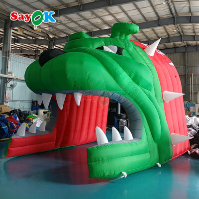 Custom Bulldog Inflatable Football Sports Tunnel with Durable 210D Oxford Cloth and Easy Setup