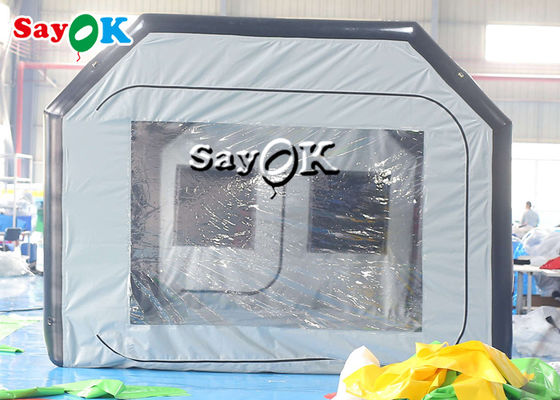 Przejrzysty namiot napełniający 8x4x3mH Czarny Przenośny namiot napełniający powietrze