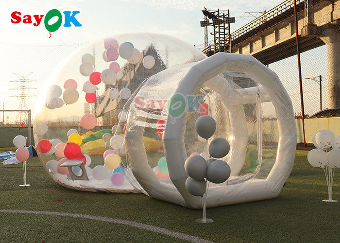 0,6 mm PVC Bubble Bounce House Room Nadmuchiwane przezroczyste kopuły Dostosuj