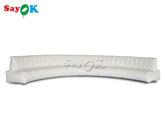 6.367m Zakrzywiona biała wielofunkcyjna sofa nadmuchiwana